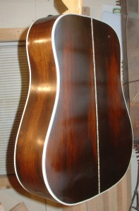 1949 Martin D-28 Finish Curing