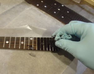 Dyeing the F5 Fretboard