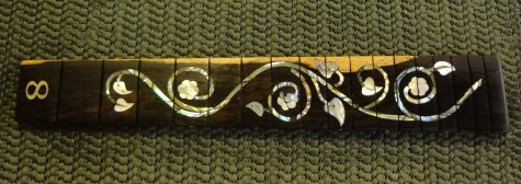 Ornate Celtic Mandolin Fretboard